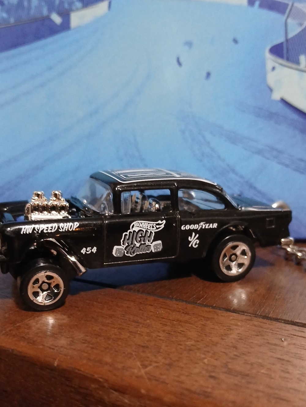 Hot Wheels Speed Shop Chevy Gasser Die-Cast Keychain